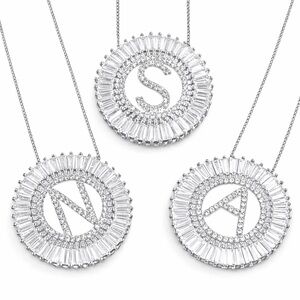 Austrian Crystals Initial Necklace The Tegai